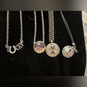 Silver and Black Necklaces Lia Sophia Express and unbranded preowned condition